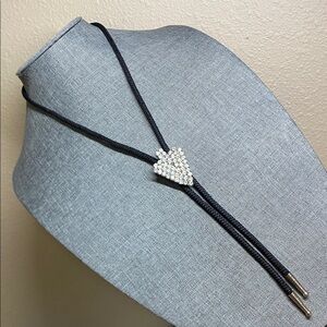 Rhinestone Arrowhead Bolo Tie/Necklace